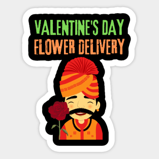 Valentine's Day Flower Delivery Sticker